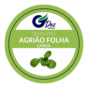 Semente De Agrião De Água Folha Larga 400 unidades