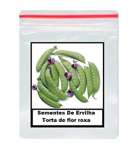 Sementes De Ervilha Torta de flor roxa 100 unidades
