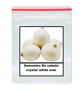 Sementes De cebola crystal white wax 100 unidades