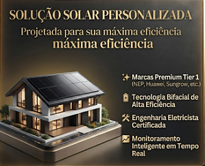 USINA SOLAR - 6 PLACAS