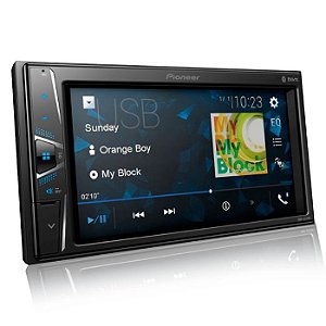 Central Multimídia Pioneer 2 Din DMH-G228BT Tela 6,2" Bluetooth Usb Auxiliar