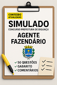 🎯 Simulado de Agente Fazendário – Prefeitura de Biguaçu