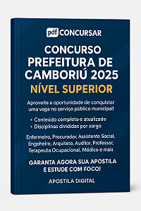 Apostila Preparatória NÍVEL SUPERIOR – Concurso Prefeitura de Camboriú 2025