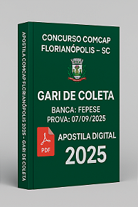 Apostila COMCAP Florianópolis 2025 – Gari de Coleta