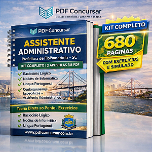 Apostila Digital Assistente Administrativo Florianópolis 2026