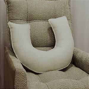 Almofada de Amamentação - Linho Bege Claro