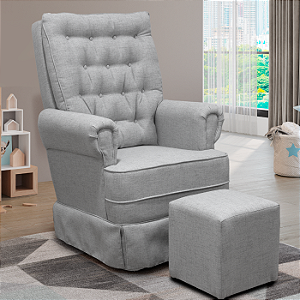 Poltrona Ellen + Puff Simples