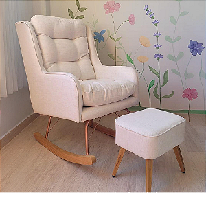 Poltrona Mari + Puff Maju