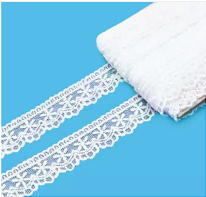 Bordado Inglês Arte Punto Tule BT-015 1,7cm Branco 13,7mts