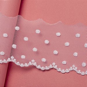 Bordado Inglês Tule Arte Punto BT-022 6,5cm x 13,7mts