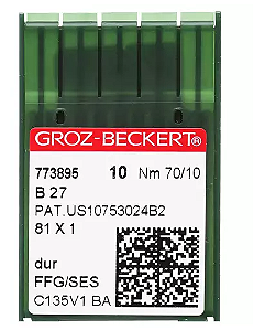 Agulha de Maquina Groz Beckert para Costura B27 Overlok