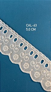 Bordado Inglês Algodão CAL-63 c/13,7 mt