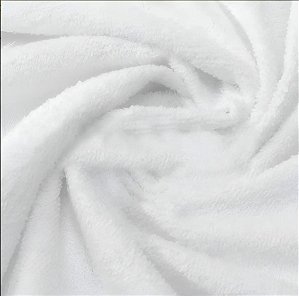 Tecido Felpudo Atoalhado Velour Aveludado Branco Metro