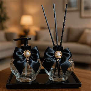 Kit Difusor de Aromas e Sabonete Líquido - Cristal 350ml