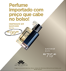 Perfume Importado Art Decor Scent - Inspirado em Sauvage 60ml