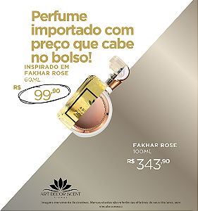 Perfume Art Decor Scent - Inspirado em Fakhar Rose 60ml