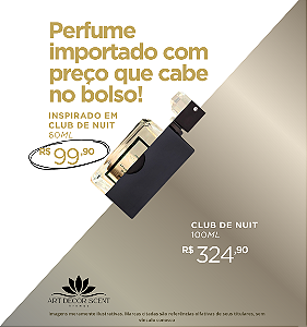 Perfume Art Decor Scent - Inspirado em Club de Nuit 60ml