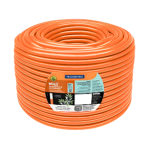 Mangueira Para Jardim 3 Camadas PVC Laranja 50m Tramontina