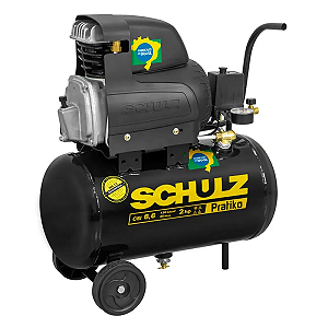 Motocompressor de Ar 8,6 pés 25L 2hp 120 Libras Pratiko Schulz