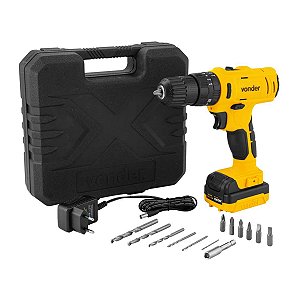 Parafusadeira e Furadeira de Impacto Bateria 12v 3/8" Bivolt PFV 120I Vonder