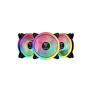Kit 3 Fans GAMDIAS Aeolus M2-1203 Lite ARGB 120mm