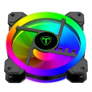KIT COM 3 FANS 120X25MM T-TGF513 RGB PRETO