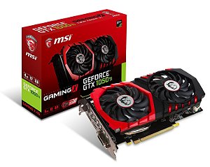 PLACA DE VIDEO GEFORCE MSI GAMING X GTX1050TI 4GB GDDR5 912-V335-001 *