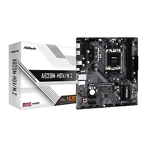Placa-Mãe ASRock A620M-HDV/M.2 AM5 DDR5 mATX