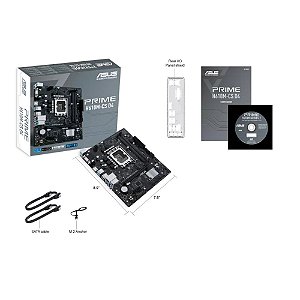 Placa-Mãe ASUS Prime H610M-CS D4, LGA 1700, DDR4