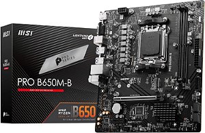 Placa-Mãe MSI PRO B650M-B AM5 DDR5 M.2 PCIe 4.0