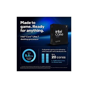 Processador Intel Core Ultra 7-265K 5.5GHz 20 Núcleos