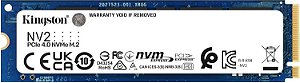 SSD Kingston 1tb Nv2 M.2 2280 Nvme Pcie 4.0 Leitura 3500mb/s Gravacao 2100mb/s - Snv2s/1000g