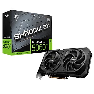 Placa de Vídeo MSI GeForce RTX 5060 Ti SHADOW 2X OC PLUS 16GB GDDR7