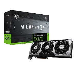 Placa de video MSI RTX 5070 Ti Ventus 3X OC 16GB GDDR7