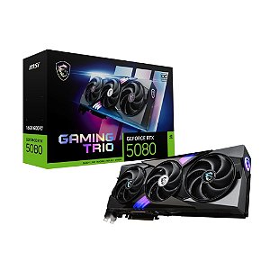 Placa de video MSI RTX 5080 Gaming Trio OC 16GB GDDR7