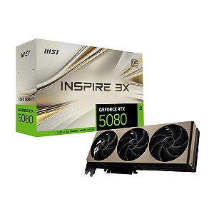 Placa de Video Msi Geforce Rtx 5080 Inspire 3x Oc 16gb Gddr7 256 Bits