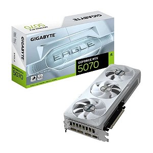 Placa de Video Gigabyte RTX 5070 Eagle Ice SFF, 12GB, GDDR7 - GV-N5070EAGLEOC ICE-12GD