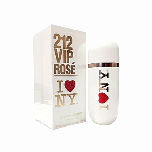 212 Vip Rose I Love NY Carolina Herrera Perfume Feminino Eau de Parfum Feminino 80ml