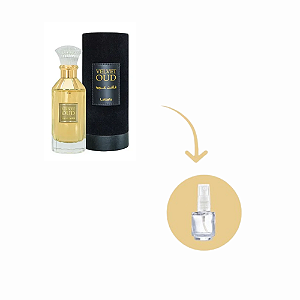 Fracionado Velvet Oud Lattafa - Perfume Árabe Masculino (Ref. Olfativa Tom Fort Ombre)