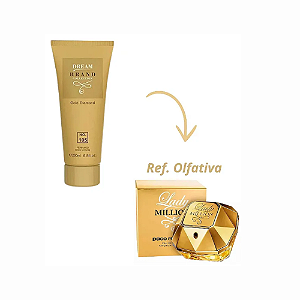 Hidratante Brand Collection 105 Gold Diamond - (Ref. Olfativa Lady Million) 200ml