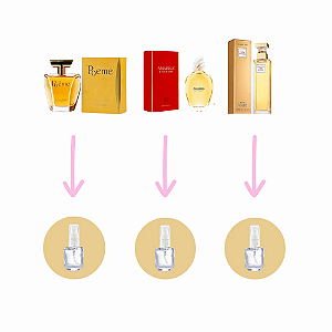 Combo 3 Clássicos Fracionados 5ml cada (Poême , Amarige, 5Th Avenue Elizabeth)