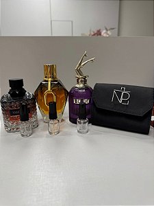Kit promocional Mãe Sensual - Necessaire decante + 3 decantes 5ml
