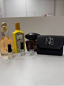 Kit promocional Mãe Moderna - Necessaire decante + 3 decantes 5ml