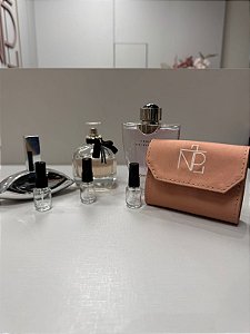 Kit promocional Mãe Enjoada - Necessaire decante + 3 decantes 5ml