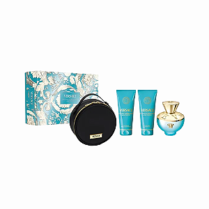Kit Versace Dylan Turquoise Pour Femme Edp - 4 peças