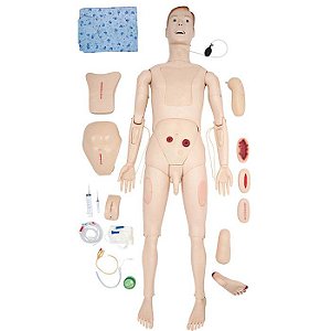 MANEQUIM BISSEXUAL C/ORGAOS INTERNOS, P/TREINO AVANCADO DE ENFERMAGEM