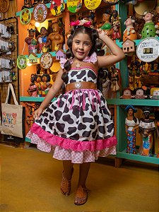 VESTIDO BOIADEIRA (COM CHAPEUZINHO)