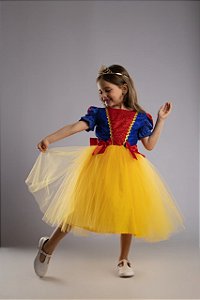 VESTIDO PRINCESA BRANCA DE NEVE