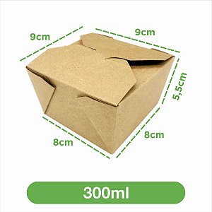 Embalagem 300ml Kraft | 100 unidades