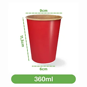 Copo de Papel Red Cup 360ml - 350 unidades